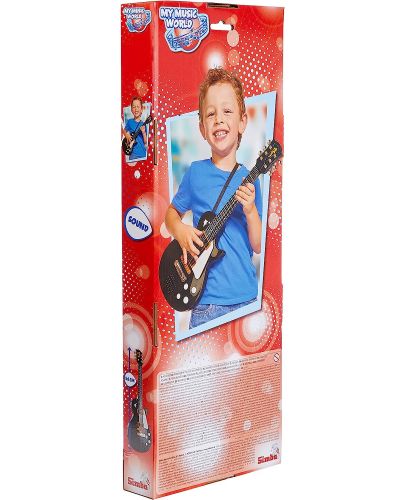 Детска електрическа китара Simba Toys - My Music World, червена - 3