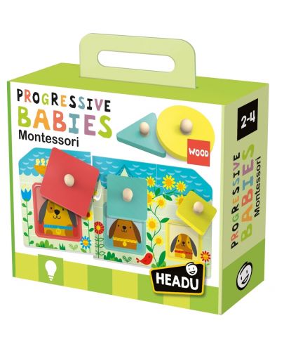 Детска игра Headu - Прогресивни бебета Монтесори - 1