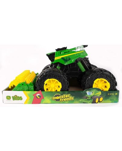 Детска играчка Tomy John Deere - Комбайна, с чудовищни гуми - 2