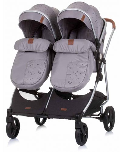 Детска количка за близнаци Chipolino Графит - Дуо Смарт - 9