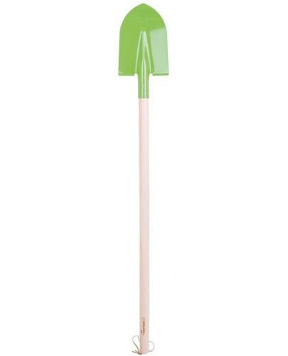 Детска лопата с дълга дръжка Bigjigs - Зелена - 1
