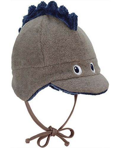 Детска зимна шапка ушанка Sterntaler - Дино, 43 cm, 5-6 месеца - 1