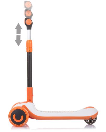 Детски скутер Chipolino - Space X, 2в1, оранжев - 5