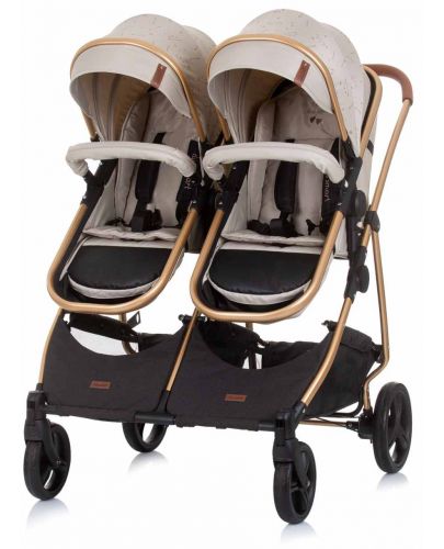 Детска количка за близнаци Chipolino Пясък - Дуо Смарт - 6