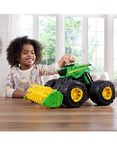 Детска играчка Tomy John Deere - Комбайна, с чудовищни гуми - 6