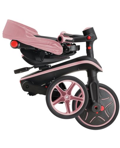 Детска сгъваема триколка 4 в 1 Globber - Explorer Trike Foldable, розова - 9