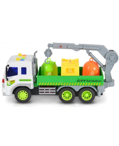 Детска играчка Moni Toys - Камион с контейнери и кран, 1:16 - 2