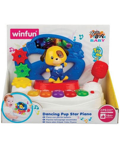 Детско пиано WinFun - Beat Bop, с танцуващо куче - 2