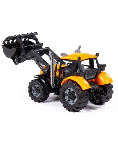 Детска играчка Polesie Progress - Инерционен трактор със затваряща се лопата - 3