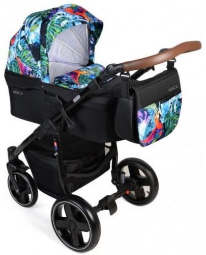 Детска количка Dorjan Quick 2 в 1 , тропически мотиви - 1