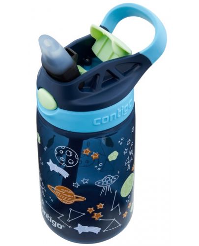 Детска бутилка за вода Contigo Easy Clean - Blueberry Cosmos, 420 ml - 2