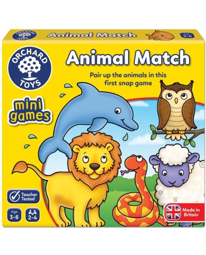 Детска образователна игра Orchard Toys - Животински съвпадения - 1
