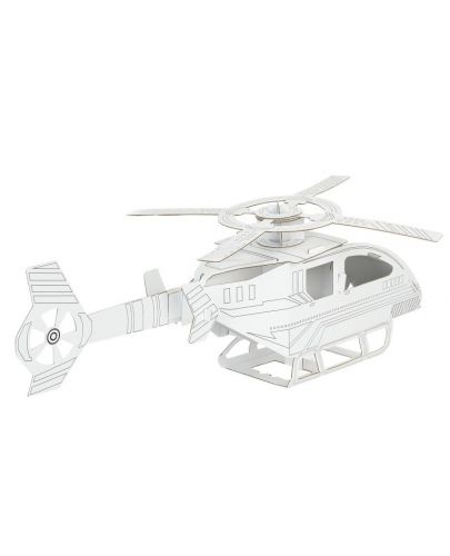 Детски комплект GОТ - Хеликоптер за сглобяване и оцветяване - 3