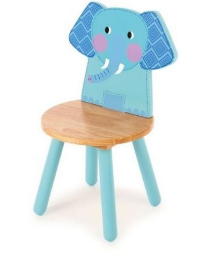Детско дървено столче Bigjigs - Слонче - 1