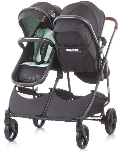 Детска количка за близнаци Chipolino - ДуоСмарт, мента - 3