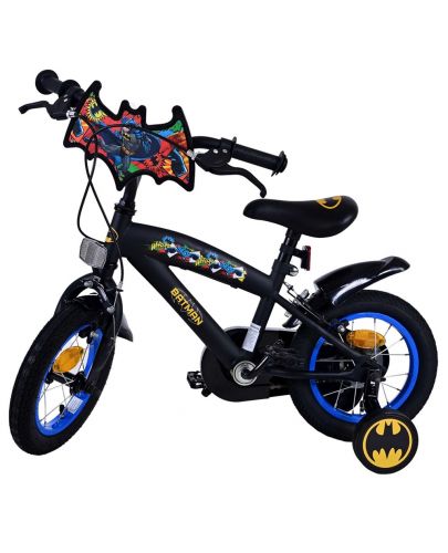 Детски велосипед с помощни колела E&L cycles - Batman, 12'' - 5