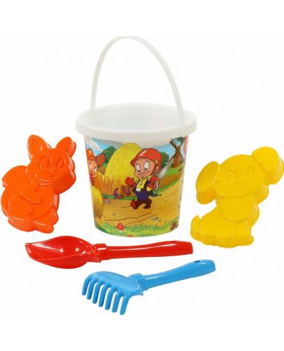 Детски плажен комплект Polesie Toys, 5 части, асортимент - 3