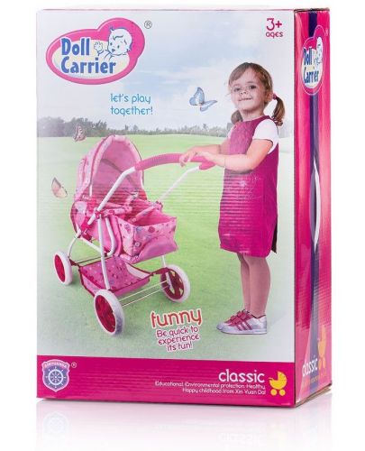 Детска количка за кукли Chipolino - Нели, градинка - 5