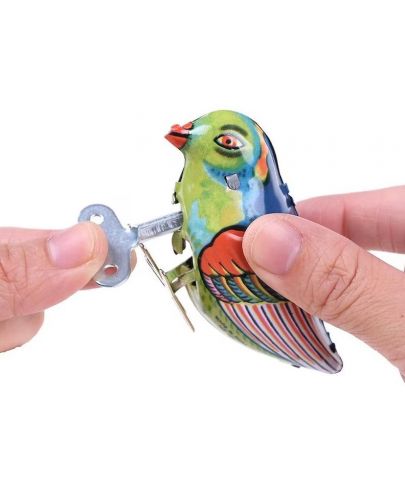 Детска играчка Trousselier Vintage Toy - Механична птица с ключе - 6