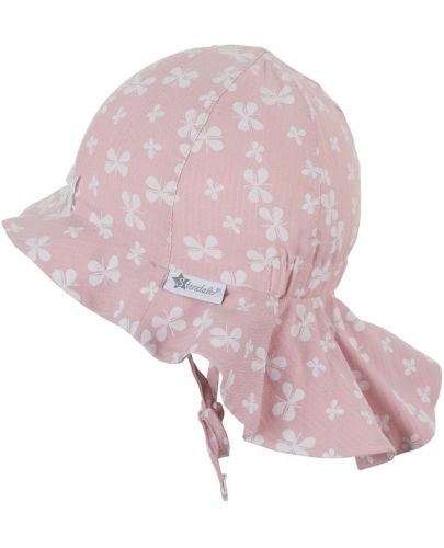 Детска лятна шапка с UV 50+ защита Sterntaler - С цветя, 53 cm, 2-4 години - 2