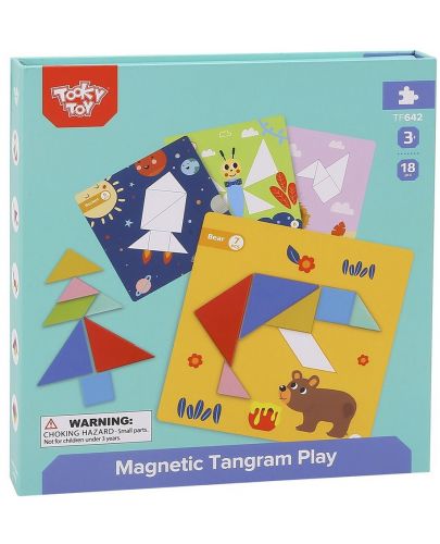 Детска игра Tooky Toy - Магнитен танграм  - 5