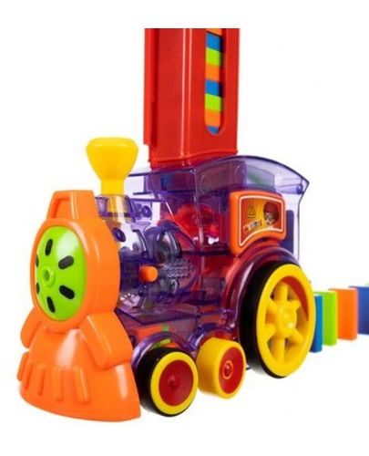 Детска играчка Kruzzel - Влакче с домино блокчета - 2
