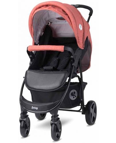 Детска лятна количка с покривало Lorelli - Daisy Basic, оранжева - 1
