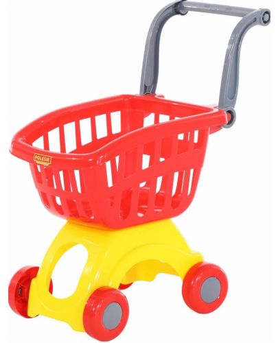 Детска количка за пазаруване Polesie Toys, червена - 1