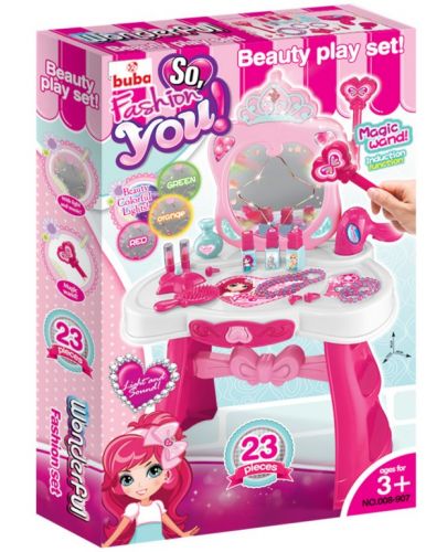 Детска тоалетка Buba - Princess, розова - 3
