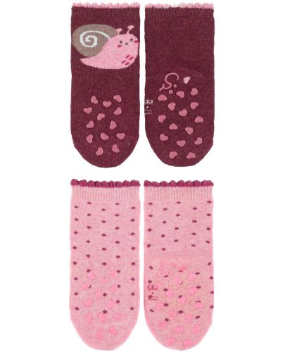 Детски чорапи със силиконови бутончета Sterntaler - 17/18 размер, 6-12 месеца, 2 чифта - 2