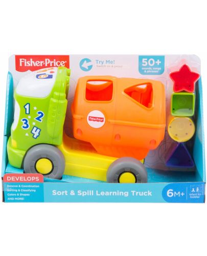 Детска играчка Fisher Price - Камионче за дърпане и сортиране - 1