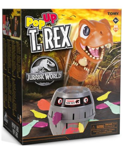 Детска игра Tomy Games - Изскачащият T-Rex - 1