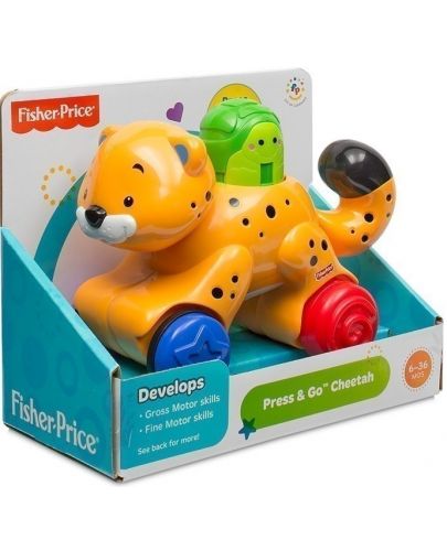 Детска играчка Fisher Price Press&Go - Гепард - 4