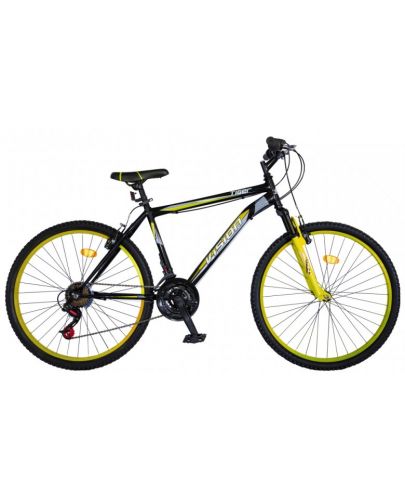Детски велосипед Vision - Tiger 20", 21 скорости, черен-жълт - 1