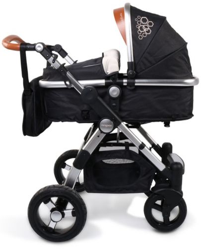 Детска количка Cangaroo - Luxor, черна - 3