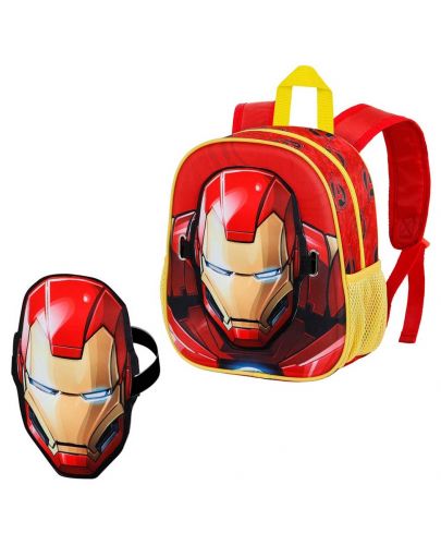 Детска раница Karactermania Iron Man - Armour, 3D, с маска - 1
