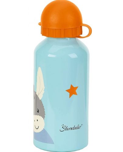 Детско алуминиево шише за вода Sterntaler - Магаренце, 400 ml - 2
