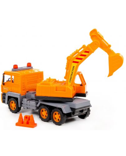 Детска играчка Polesie Toys - Камион с багер - 3
