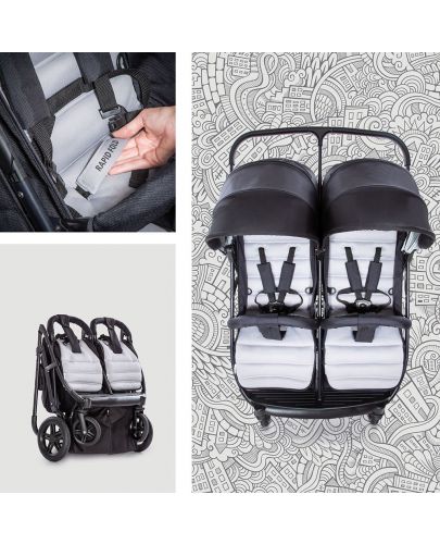 Детска количка за близнаци Hauck - Rapid 3R Duo - 6