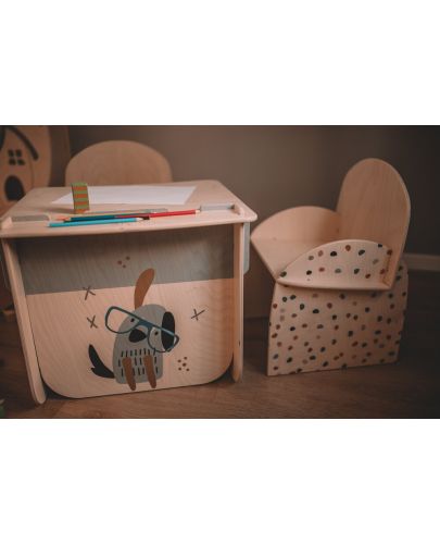 Детски стол KAID - Regnbue, Облаче - 2