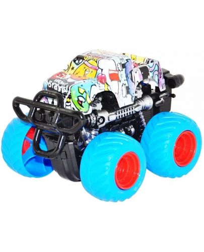 Детска играчка Raya Toys - Джип с въртене на 360 градуса, син - 1