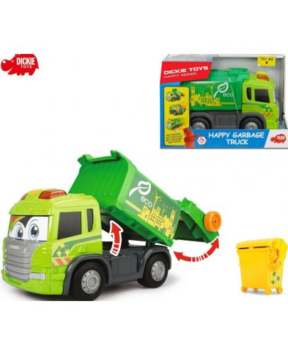 Детска играчка Dickie Toys Happy - Камион за боклук - 3