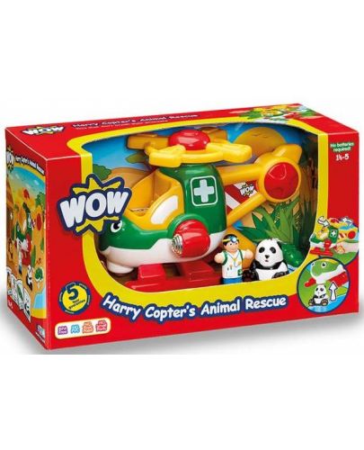 Детска играчка WOW Toys - Спасителен хеликоптер за животни - 2