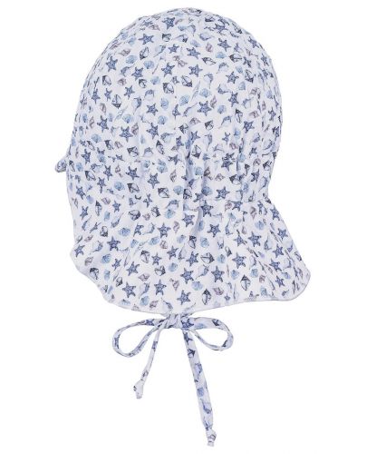 Детска лятна шапка с UV 50+ защита Sterntaler - Морски мотиви,  47 cm, 9-12 месеца - 3