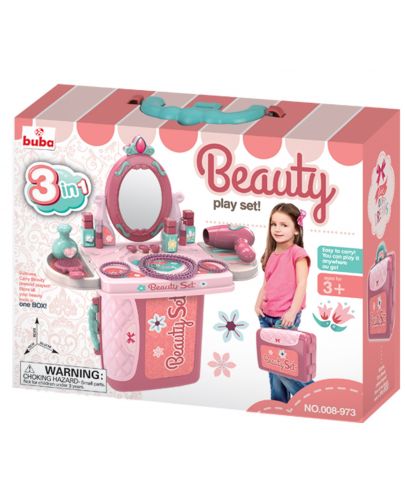 Детска тоалетка Buba Beauty - Розова - 2