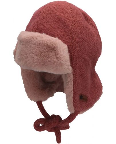 Детска шапка ушанка Sterntaler - За момичета, 51 cm, 18-24 месеца, розова - 1
