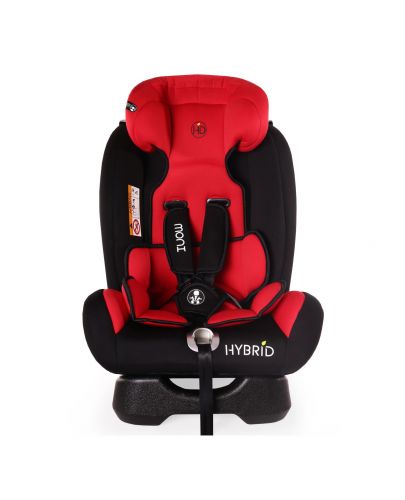 Детско столче за кола Moni - Hybrid, червено - 3