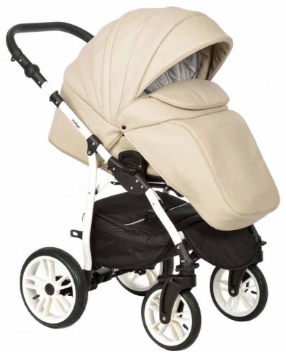 Комбинирана детска количка 2в1 Baby Giggle - Indigo Special, бежова - 3