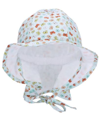 Детска лятна шапка с UV 50+ защита Sterntaler - С пеперудки, 45 cm, 6-9 месеца - 2