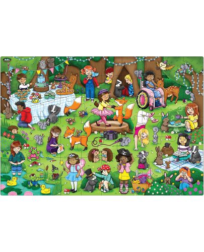 Детски пъзел Orchard Toys - Дървесно парти, 70 части - 2